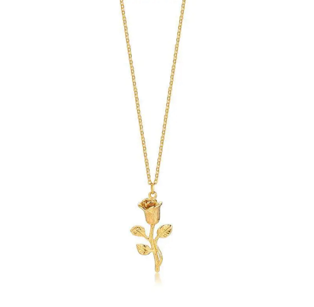 Rose Necklace - Gold