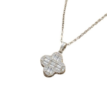 Luxe Clover Necklace - Silver