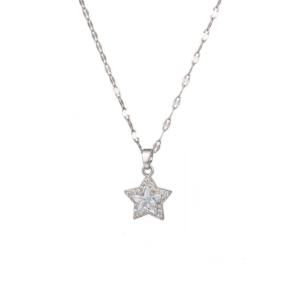 Asheil Star Necklace - Silver