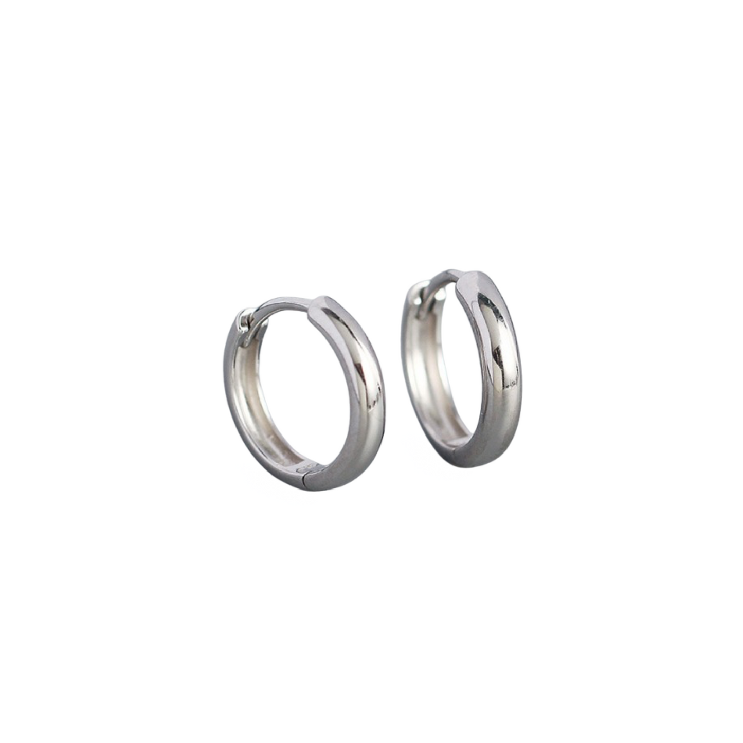 Staple Hoops - Silver