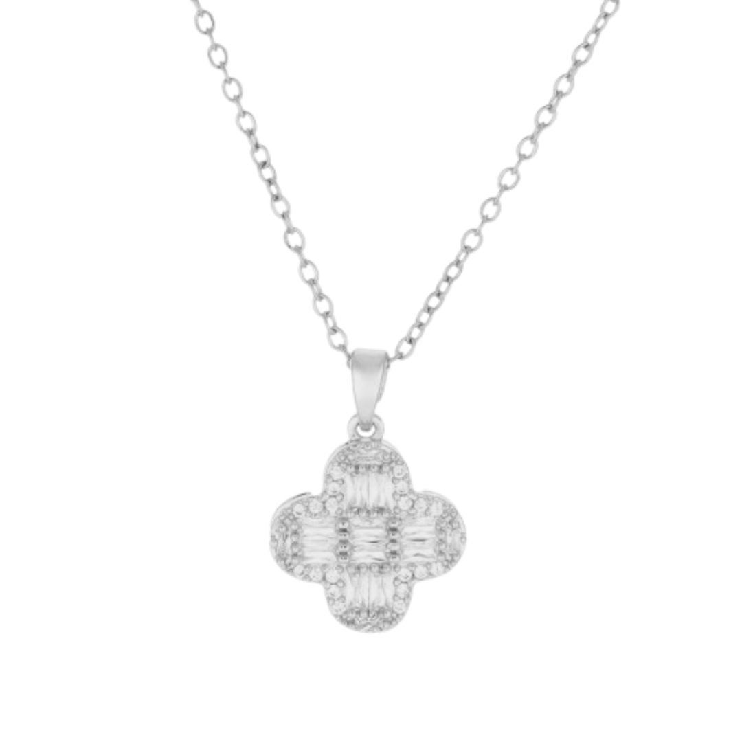 Luxe Clover Necklace - Silver