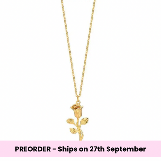 Rose Necklace - Gold